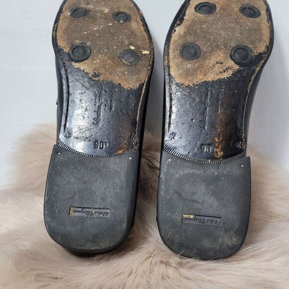 Salvatore Ferragamo Buckle Black Leather Loafer Shoes Size 9D main image 10